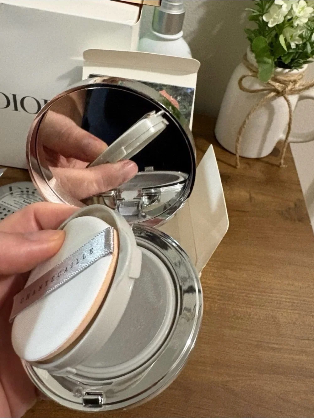 Chantecaille Future Skin Cushion Foundation with Refill- Wheat MSRP $146 NIB
